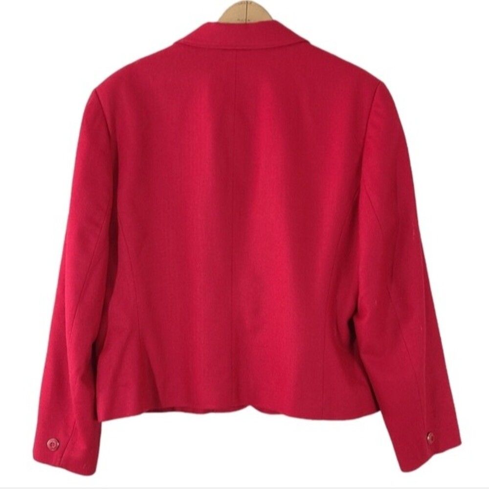 Pendleton 100% Virgin Wool Red Blazer - image 2